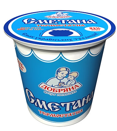 Термостатная сметана ТМ "Добряна" стала победителем национального конкурса "100 лучших товаров Украины"