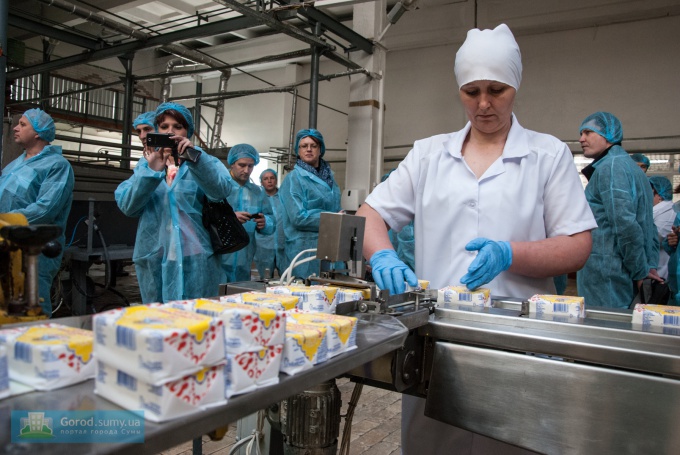 Open doors day at Sumy dairy plant