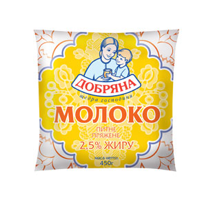 Baked milk in sachets 