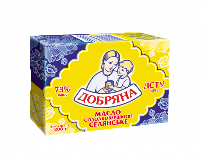 Масло ТМ "Добряна" -- відмінниця серед марок солодковершкового масла в Україні.